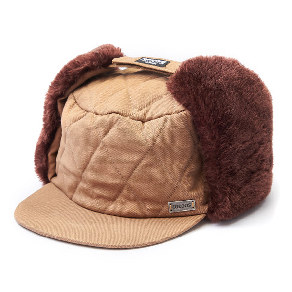 Men's Quilted Hat w/ Ear Flaps